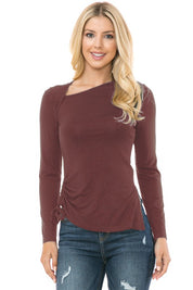 Women's Casual Knit Long Sleeve Top