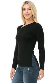 Women's Casual Knit Long Sleeve Top