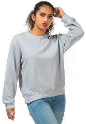 Women's Cozy Knitted Long Sleeve Pullover Sweatshirt