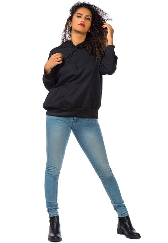 Women's Regular Fit Melange Drawstring Hoodie