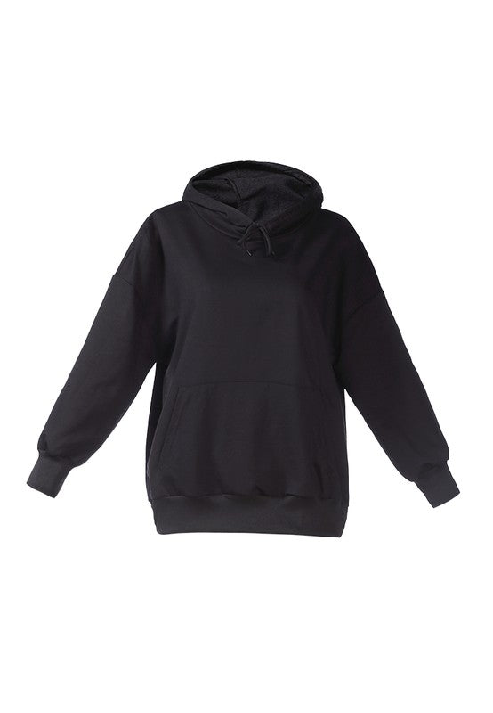 Women's Regular Fit Melange Drawstring Hoodie