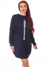 Women's Relaxed Fit Printed Oversized Sweatshirt