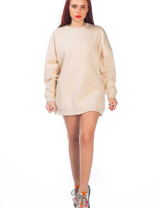 Women's Relaxed Fit Printed Oversized Sweatshirt