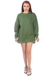 Women's Relaxed Fit Printed Oversized Sweatshirt