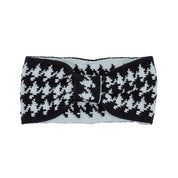 Women's Casual Houndstooth Knit Headband