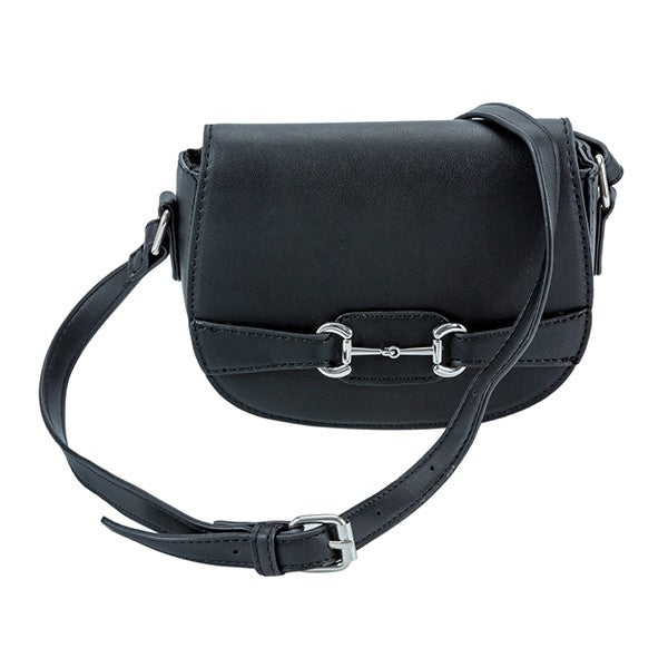 Women's Casual PU Leather Saddle Crossbody Bag