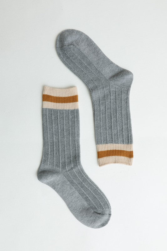 Unisex Color Block Regular Fit Casual Socks