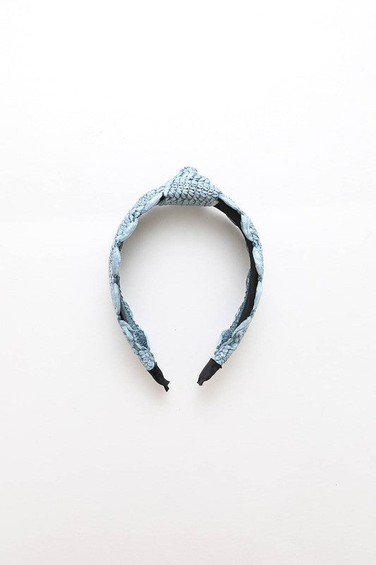 Women's Casual Raffia Crochet Trim Headband