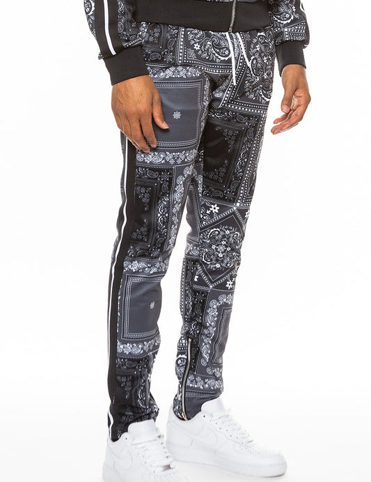 Weiv Paisley Bandana Print Track Pants