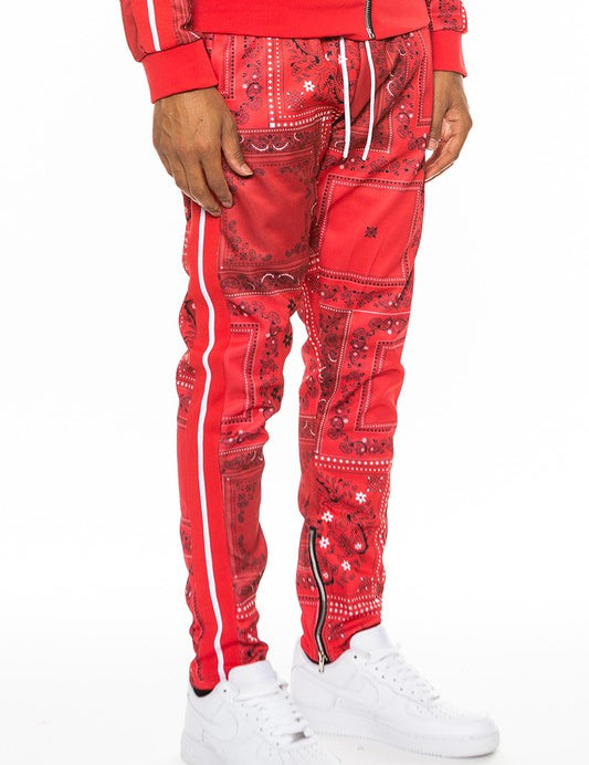 Weiv Paisley Bandana Print Track Pants