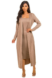 Women's Strapless 2-Piece Dress Set with Long Sleeve Cover-Up