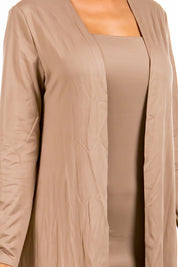 Women's Strapless 2-Piece Dress Set with Long Sleeve Cover-Up