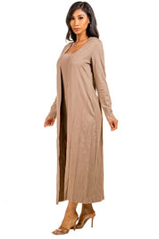 Women's Strapless 2-Piece Dress Set with Long Sleeve Cover-Up
