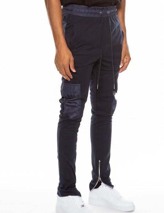 Heathered Cotton Blend Joggers