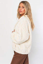 Women's Oversized Fleece Hoodie Jacket