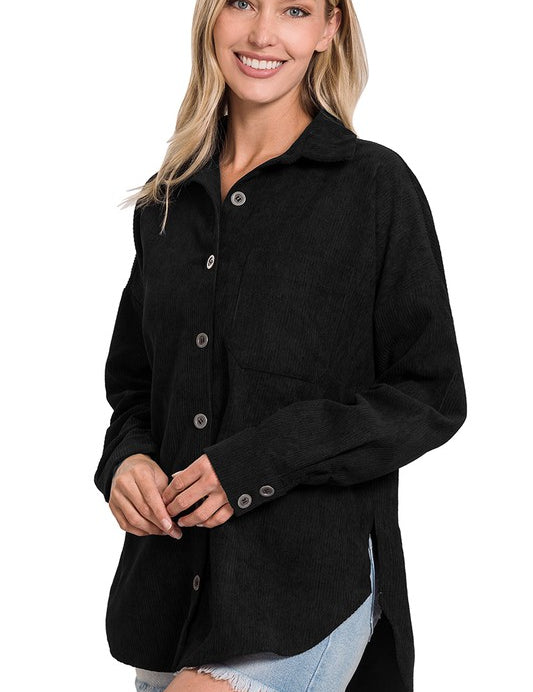 Oversize Corduroy Shacket