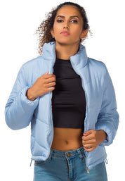 Women's High Neck Regular Fit Puffer Jacket