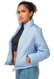 Women's High Neck Regular Fit Puffer Jacket