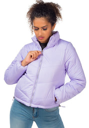 Women's High Neck Regular Fit Puffer Jacket