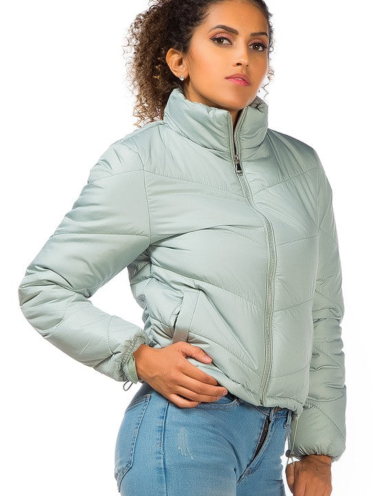 LONG SLEEVES PUFFER JACKET