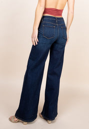 Women's High-Rise Wide-Leg Denim Jeans