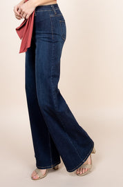 Women's High-Rise Wide-Leg Denim Jeans