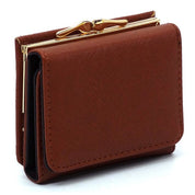 Women's Saffiano Faux Leather Tri-fold Wallet