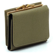 Women's Saffiano Faux Leather Tri-fold Wallet