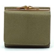 Women's Saffiano Faux Leather Tri-fold Wallet