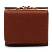 Women's Saffiano Faux Leather Tri-fold Wallet