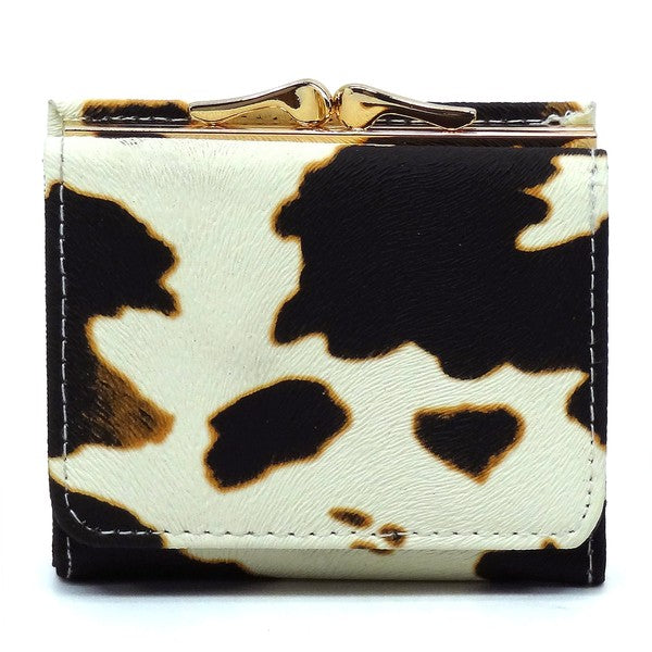 Women's Saffiano Faux Leather Tri-fold Wallet