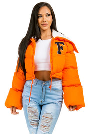 Women's Oversized Fuzzy Teddy Puffer Jacket