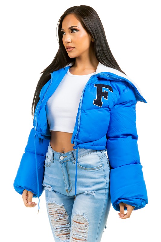 Women's Oversized Fuzzy Teddy Puffer Jacket