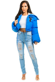 Women's Oversized Fuzzy Teddy Puffer Jacket