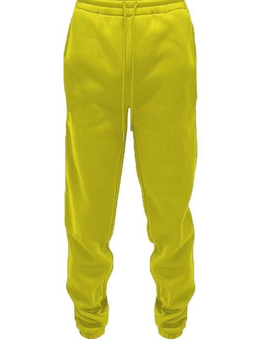 Men's Elastic Waist Polyester Jogger Sweat Pants