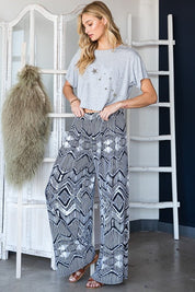 Women's Retro Vintage Wide Pants with Pockets