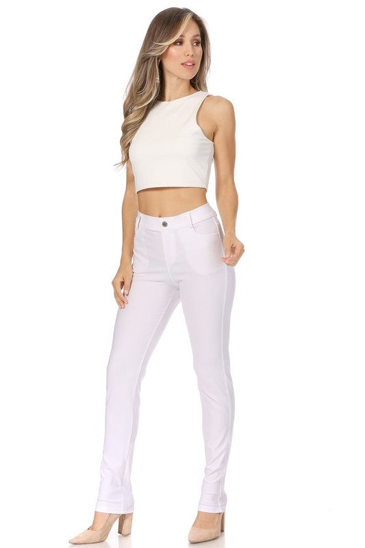 Women's Full Length Stretchy Pull Up Jeggings