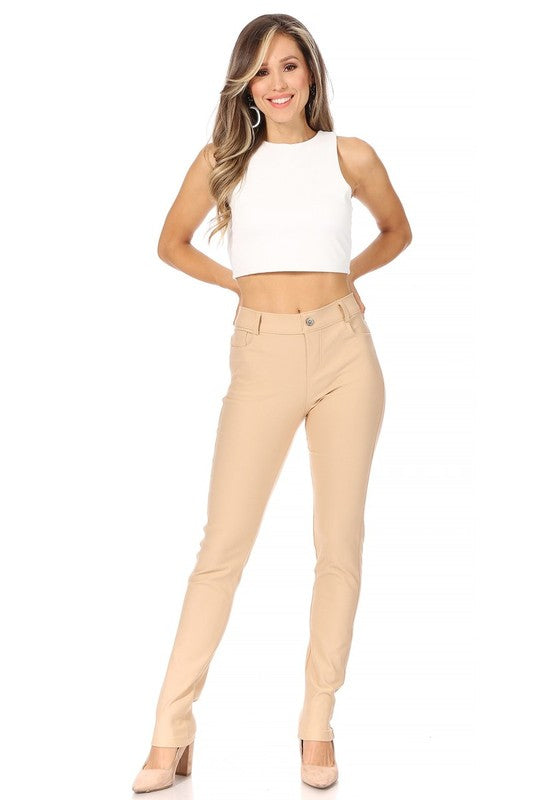 Women's Full Length Stretchy Pull Up Jeggings