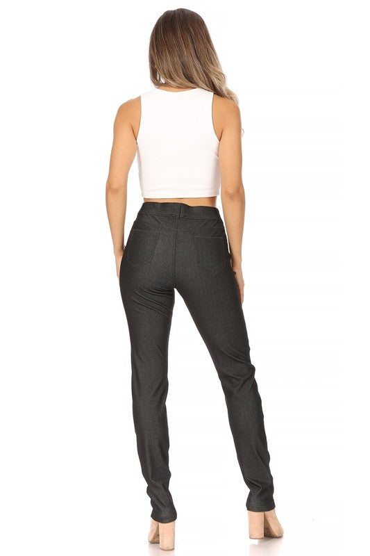 Women's Full Length Stretchy Pull Up Jeggings