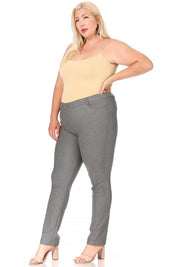 Plus Size Full Length Stretchy Pull Up Jeggings for Women