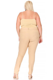 Plus Size Full Length Stretchy Pull Up Jeggings for Women