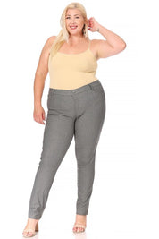 Plus Size Full Length Stretchy Pull Up Jeggings for Women