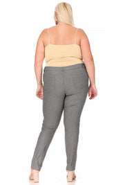 Plus Size Full Length Stretchy Pull Up Jeggings for Women