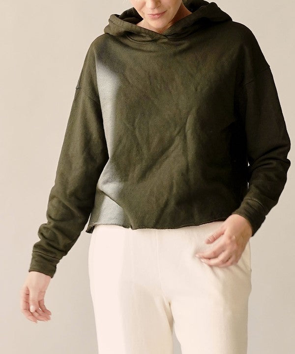 Men's Contemporary Cotton Garment Dye Hoodie