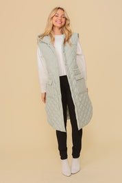 Women's Hooded Oversized Vest Jacket