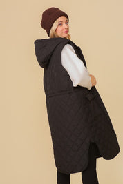 Women's Oversized Quilted Midi Jacket