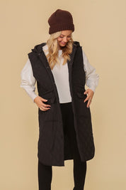 Women's Oversized Quilted Midi Jacket