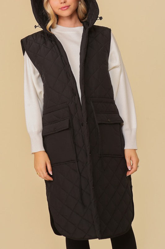 Women's Hooded Oversized Vest Jacket