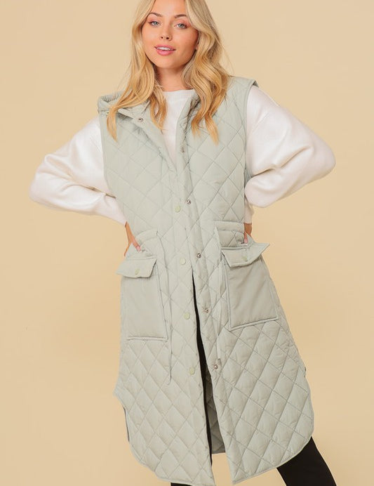 Women's Hooded Oversized Vest Jacket