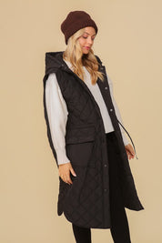 Women's Hooded Oversized Vest Jacket